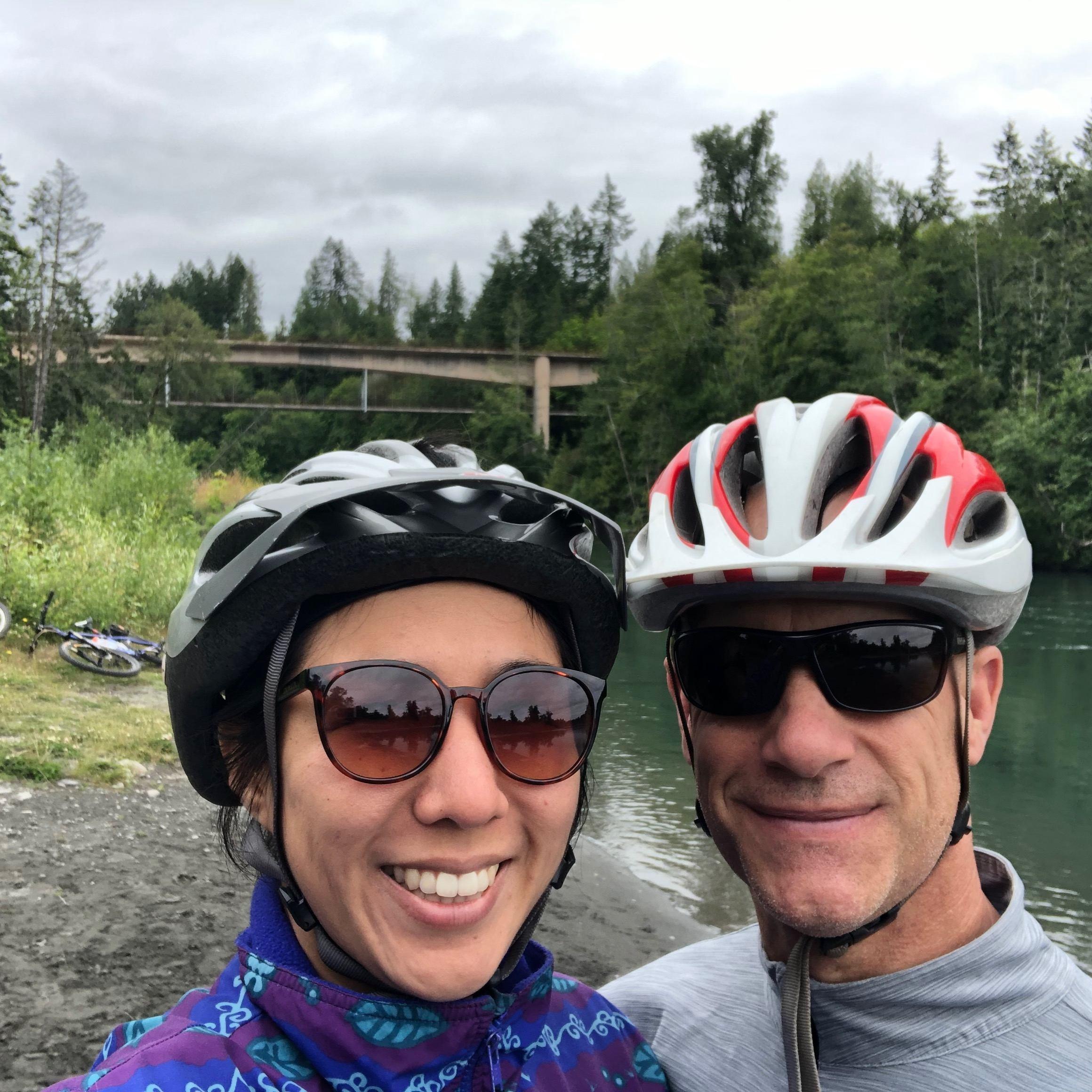 After a beautiful bike ride along the Elwha River
