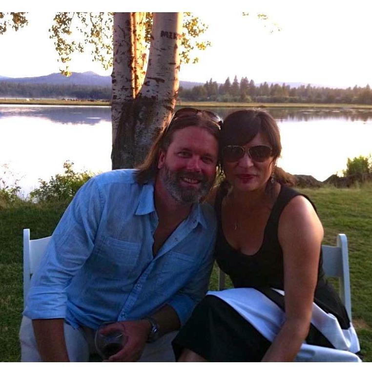 One of our first dates, celebrating the union of our good friends
