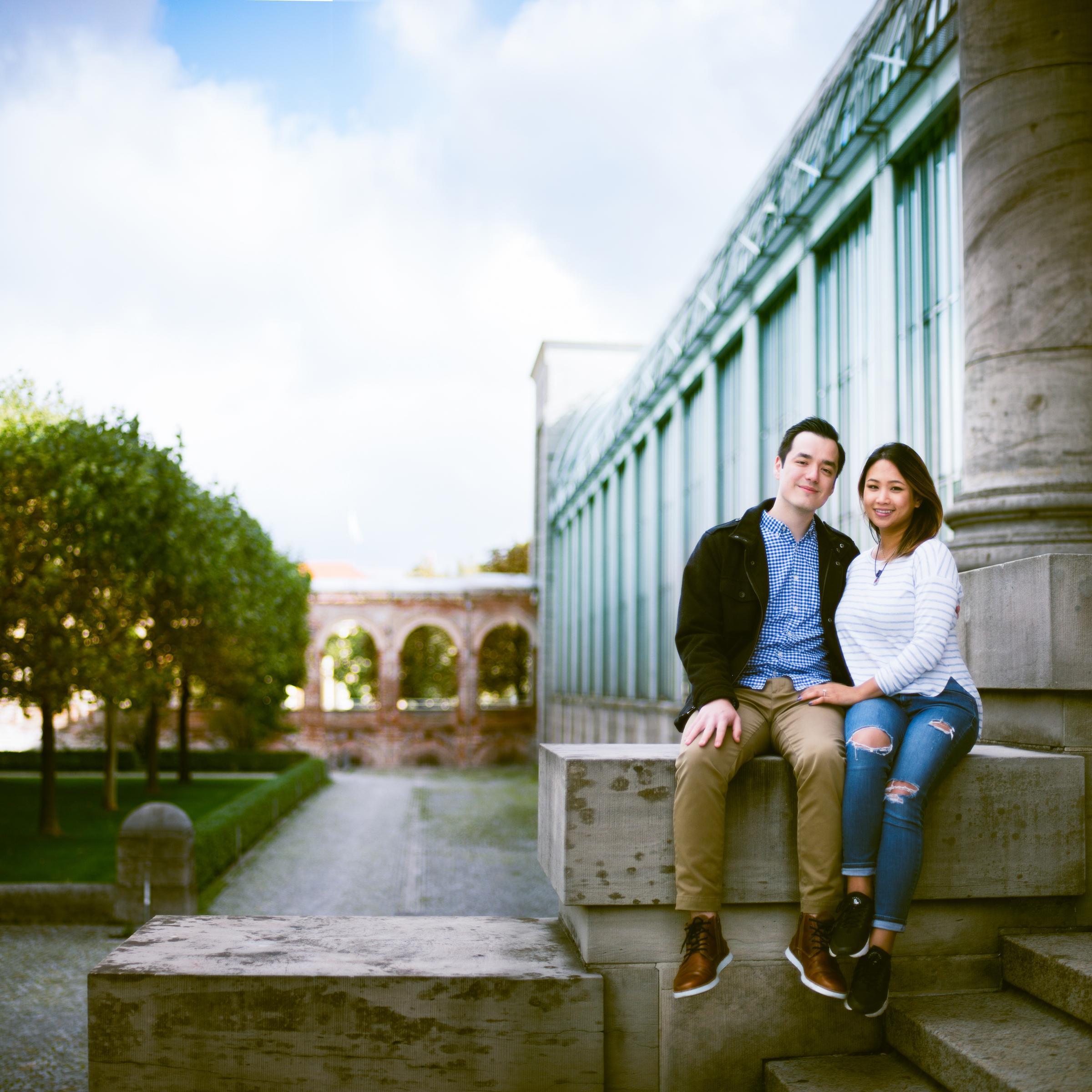 Right after he popped the question in Munich, he surprised me with an engagement photoshoot!