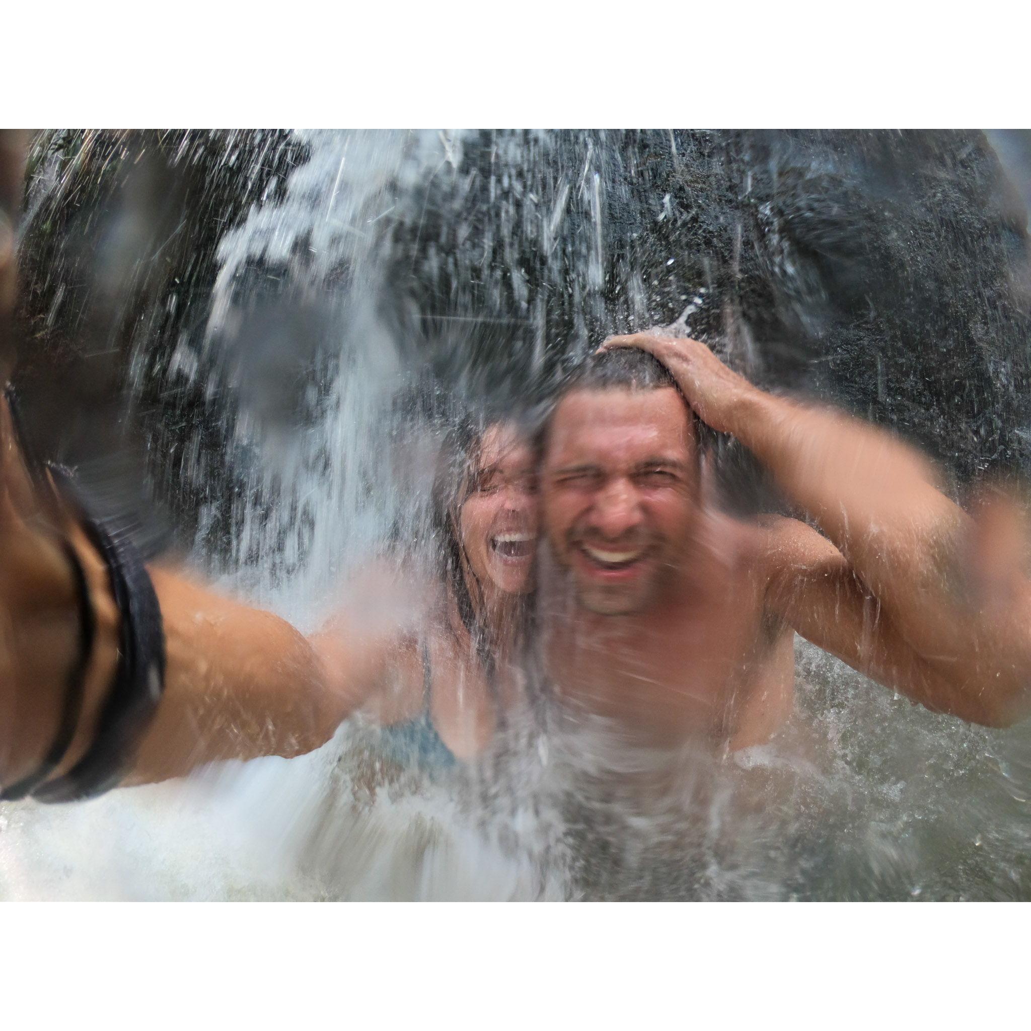 Waterfall swimming in Colombia