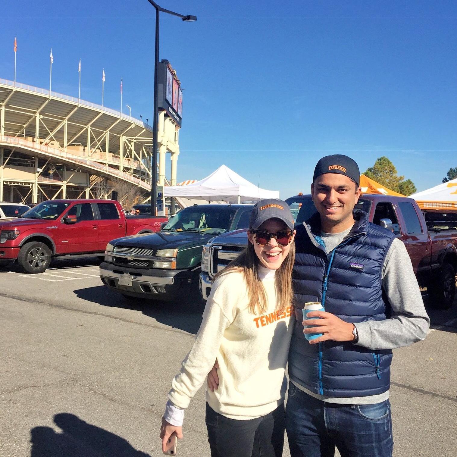 Spent our first anniversary at Ericha's sports Mecca, Neyland Stadium. Go Vols!