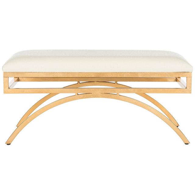 Moon Arc Bench - Creme/Gold - Safavieh