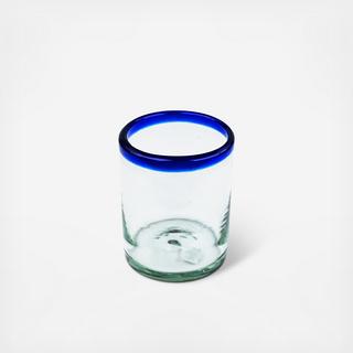 Recycled Artisan Double Old Fashioned Glass, Set of 4
