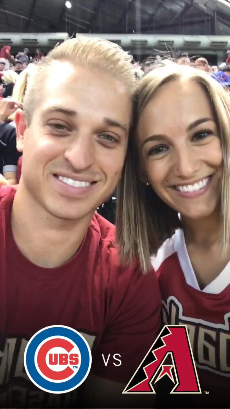 Surprise trip to the D-backs game in Phoenix to celebrate Mitch's 25th Birthday!