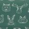 Green Forest Animals