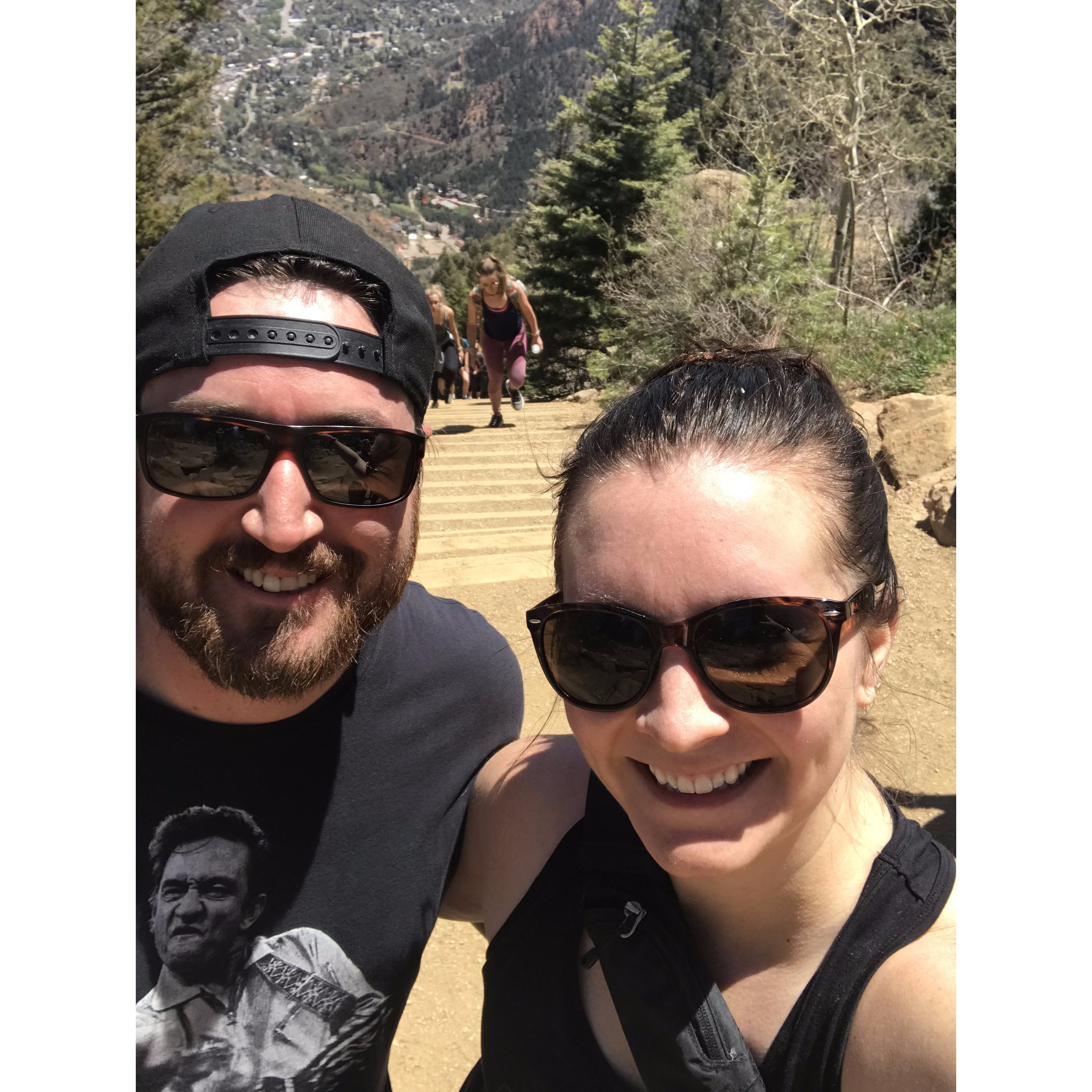 Manitou Incline in Colorado Springs.