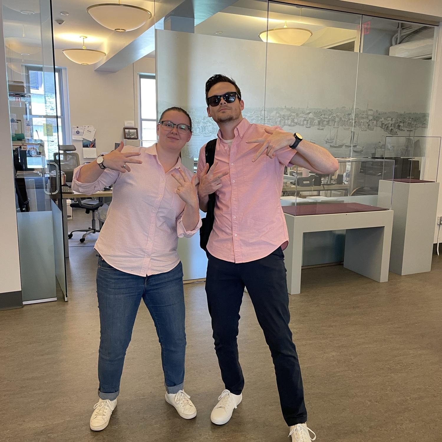 Work is only cool if you accidentally match without even knowing.