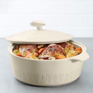 Round Covered Casserole Dish