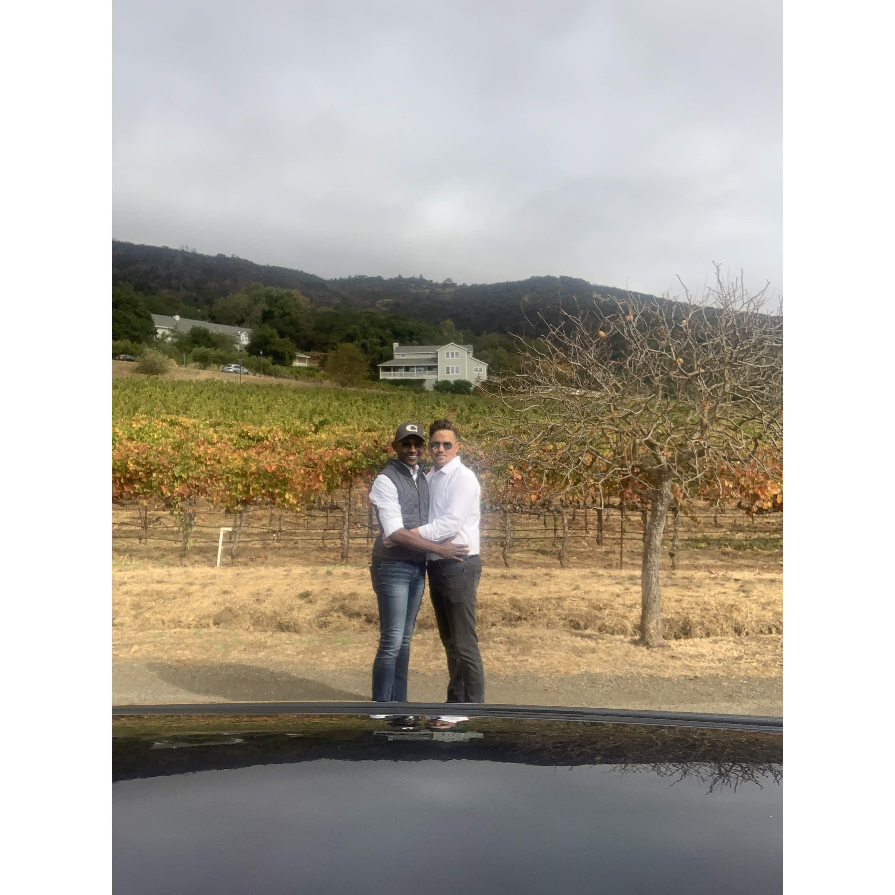 Imagery Vineyard... I was so hungry here..... Bryan paid the price.