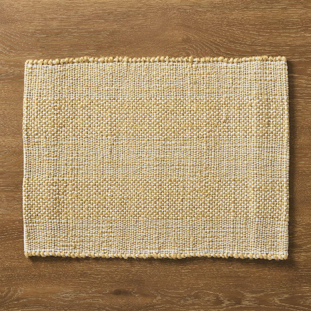 Chunky Textured Placemats, Camel, Set of 4