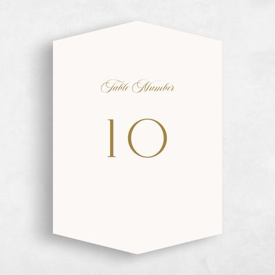 Diamond Wedding Table Number - Hodgson