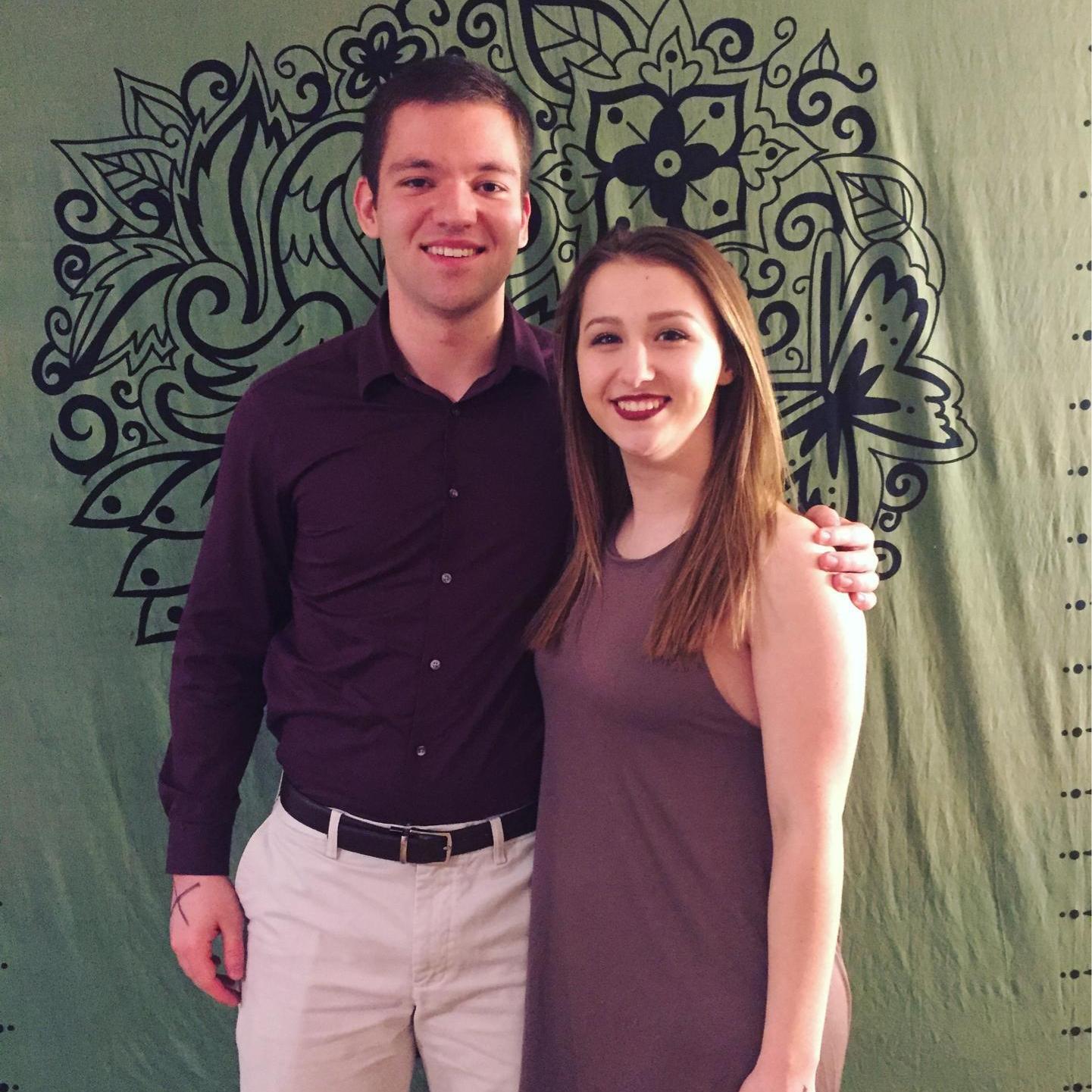 Our first "official" date, I asked him to my sorority date party