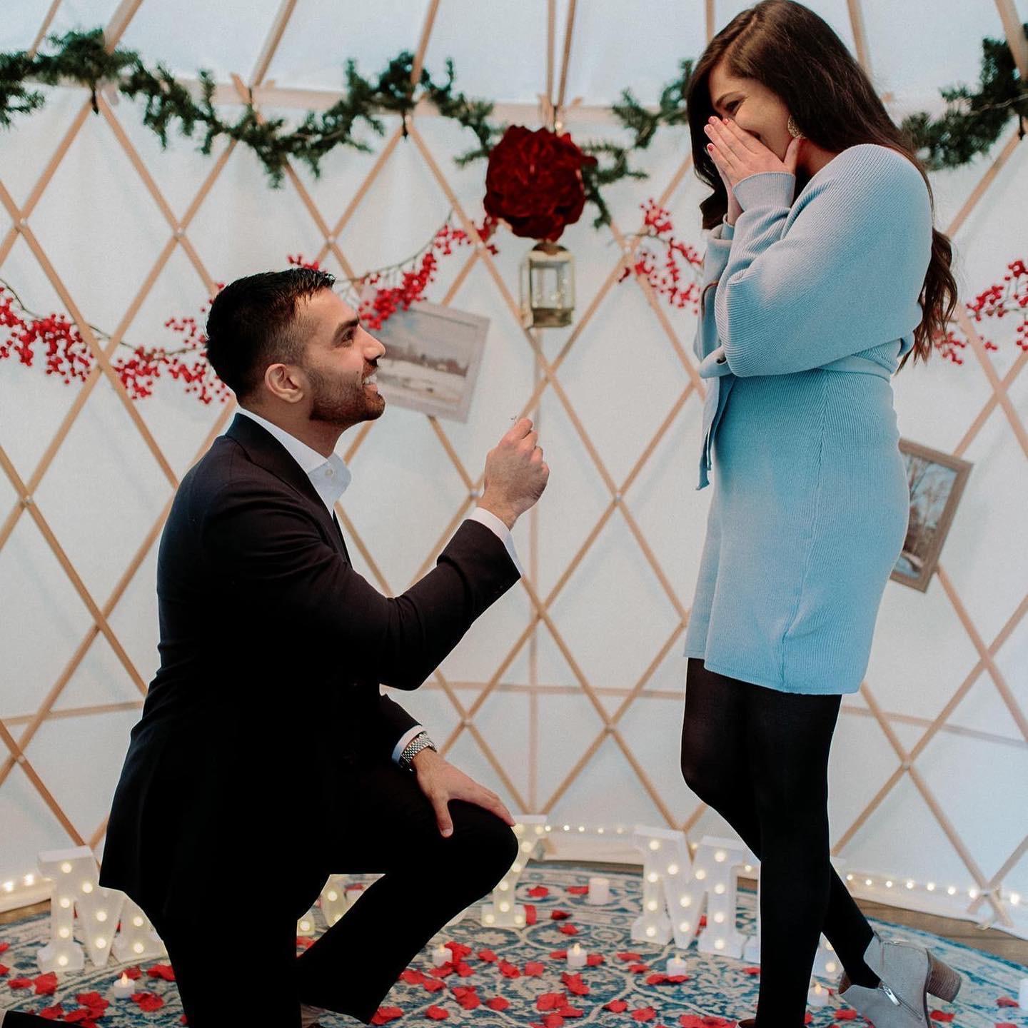 The moment she said YES!