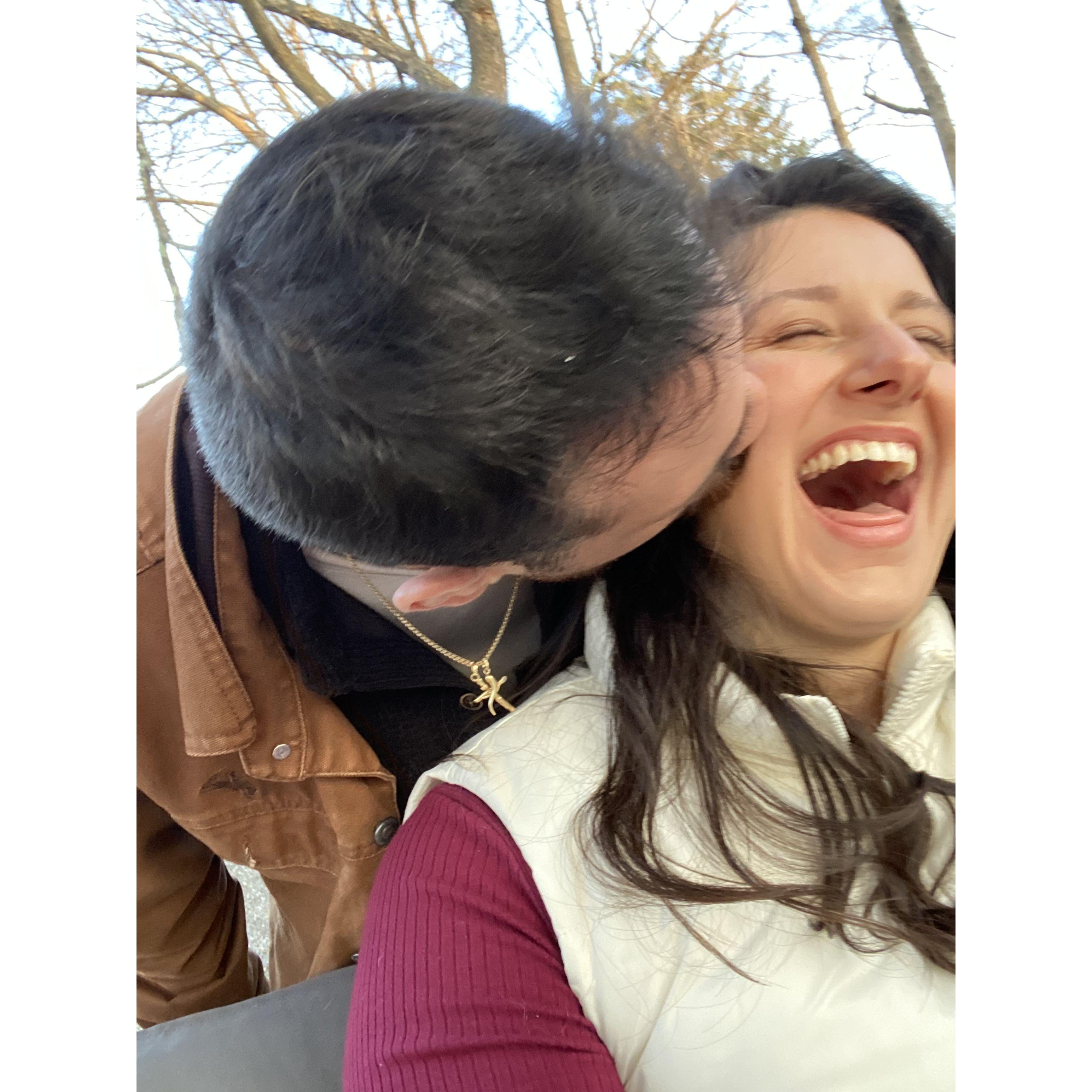 Fun fact: Joe rarely takes a legit photo and when Kat asks him to 9 times out of ten he makes a joke or does something ridiculous and Kat never gets her "real" picture. But she gets something like this which is definitely okay <3