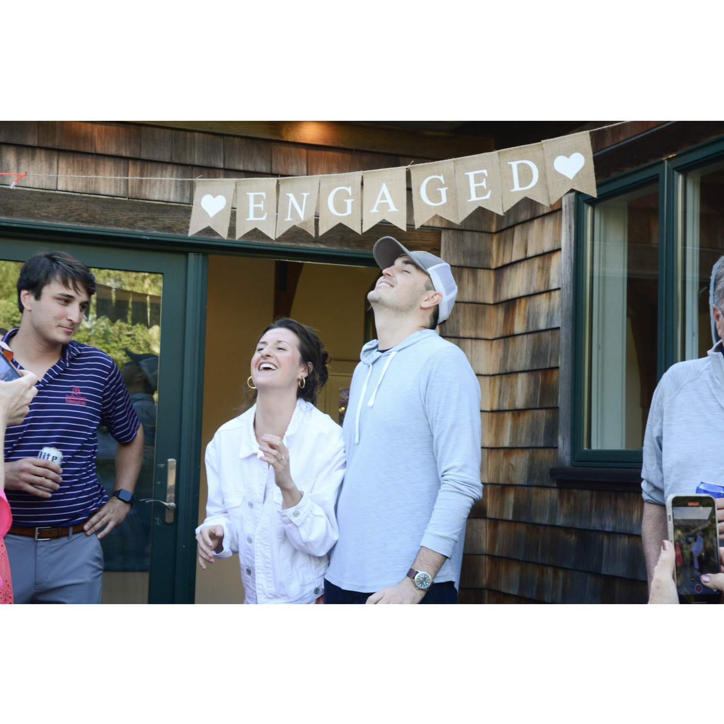 Davis expressing pure bliss (and RELIEF) after Nicole said "YES!" He was really nervous she might not say yes (LOL)