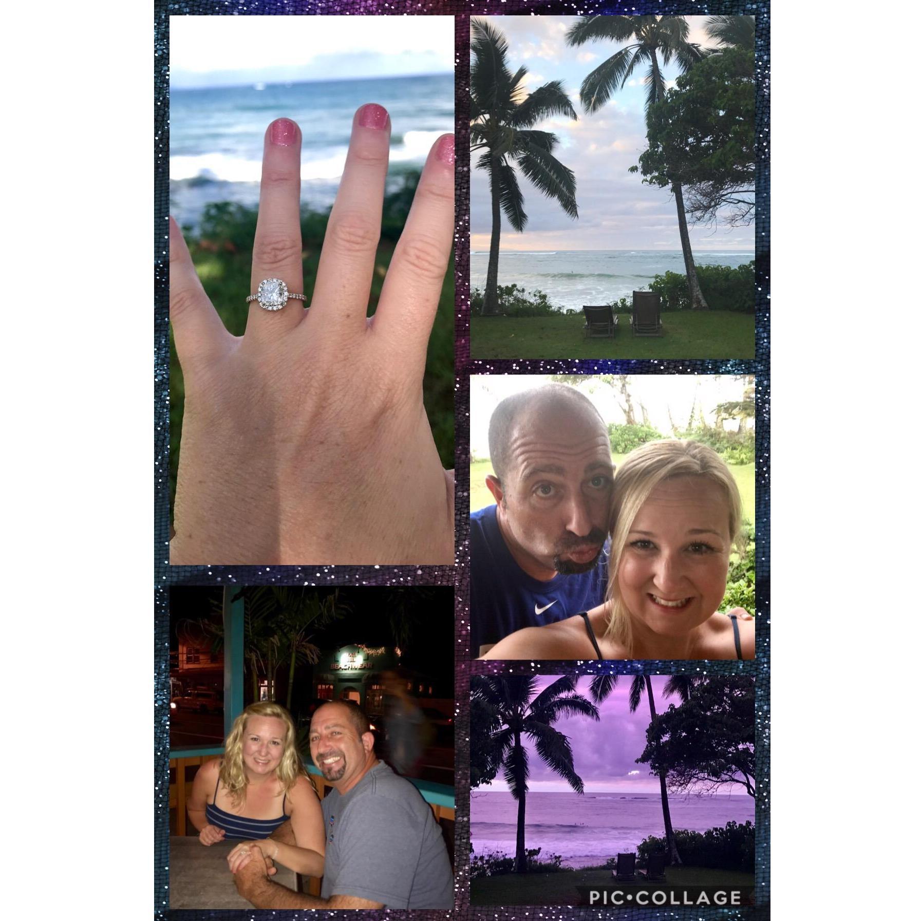 What a trip! Engagement Hawaiian style!