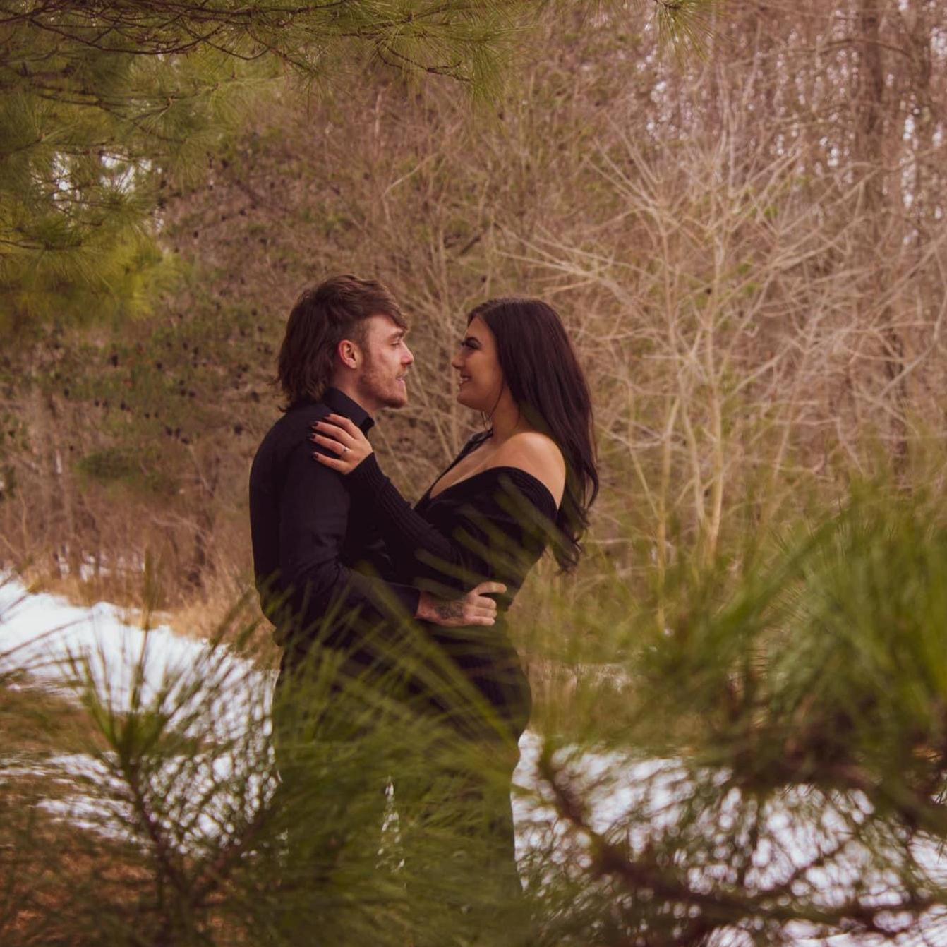 Fun fact, Skylar and I are about the same height on a daily basis. I wore heels this day and he had to stand on a hill to look taller than me. Look how beautiful these pics are though.