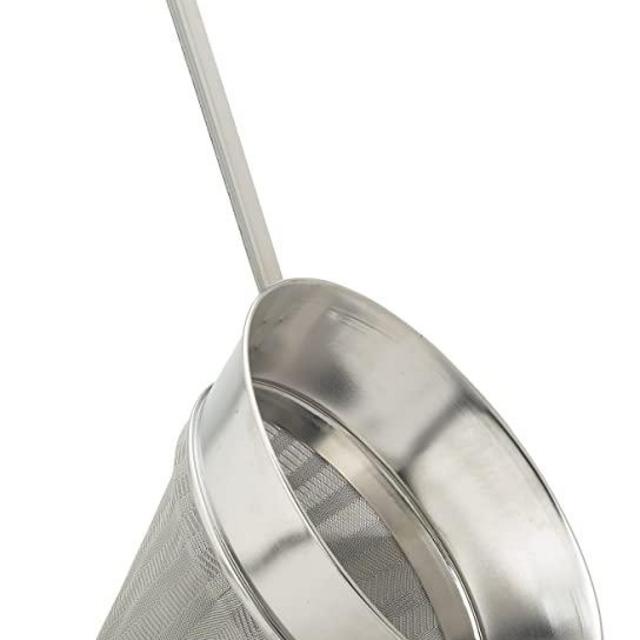 HIC Harold Import Co. 43657 Chinois Fine-Mesh Sieve, 7-Inch Diameter, 18/8 Stainless Steel