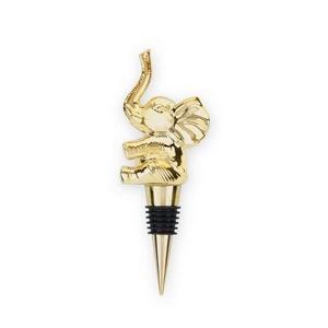 true Ellie Golden Elephant - Bottle Stopper - Gold
