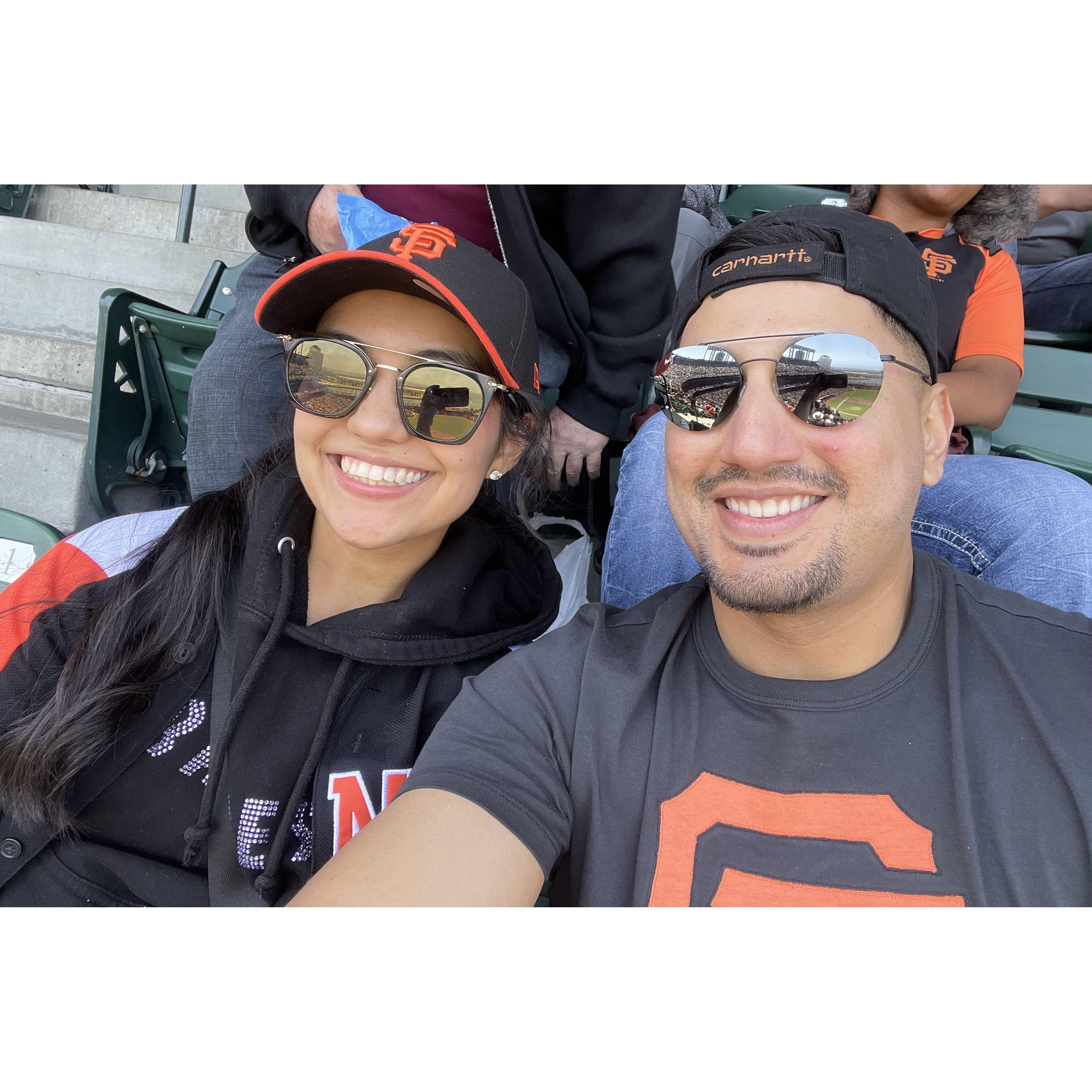 Our first baseball game together 2024🥎