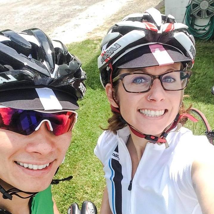 Cycling in Blacksburg.