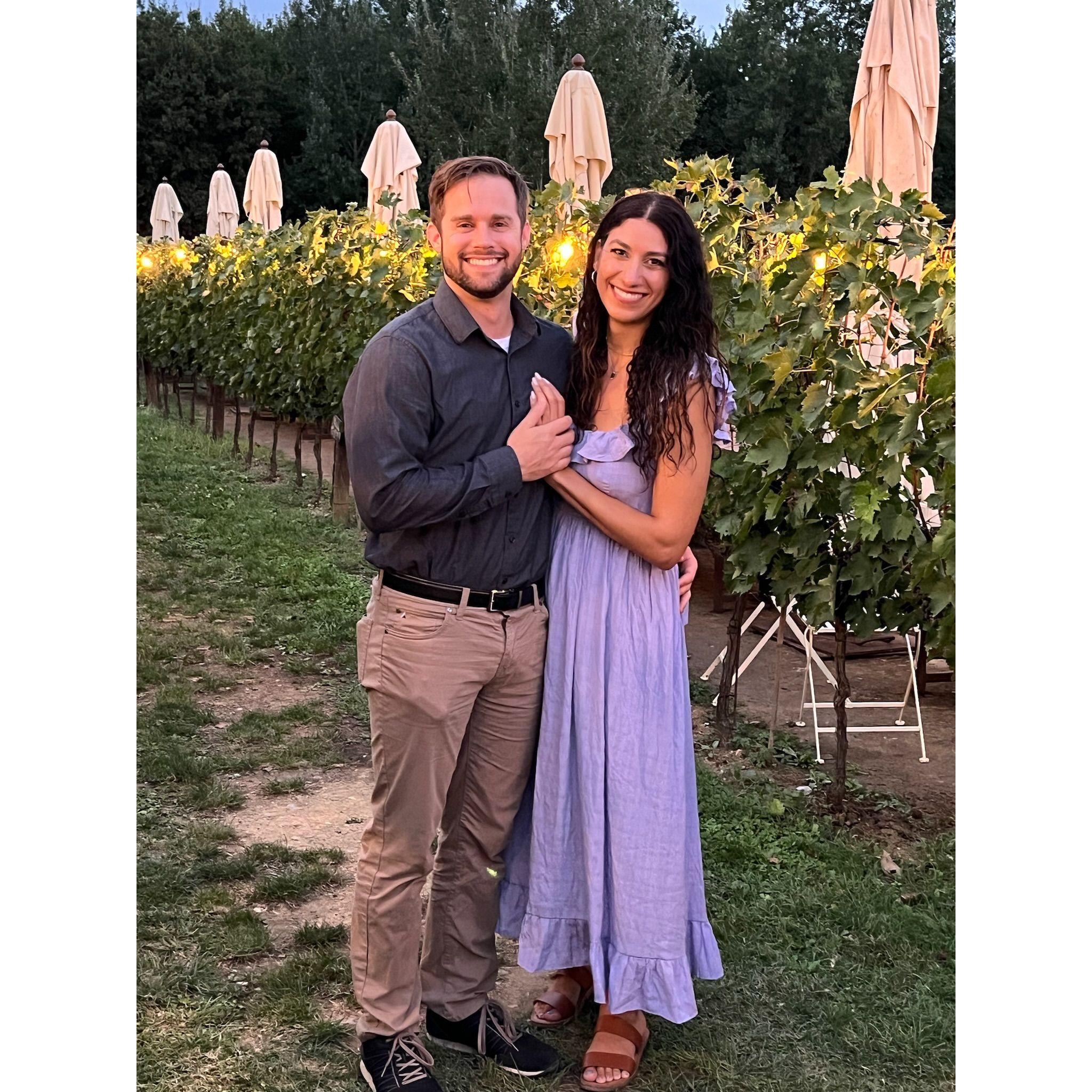 Wine tasting in Tuscany.