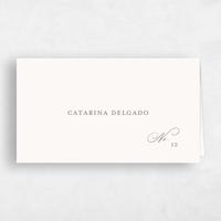 Beige Wedding Place Card - Imarige