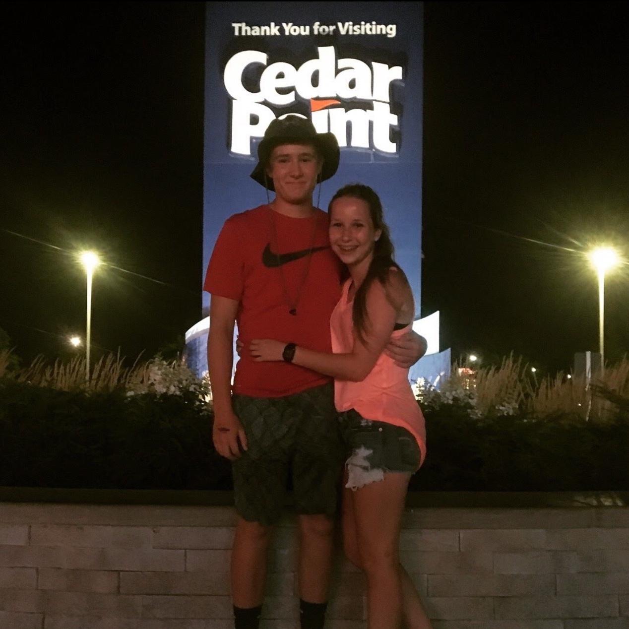 Our first “real” date! 
Still can’t believe we went to Cedar Point when we both had JUST got our license.