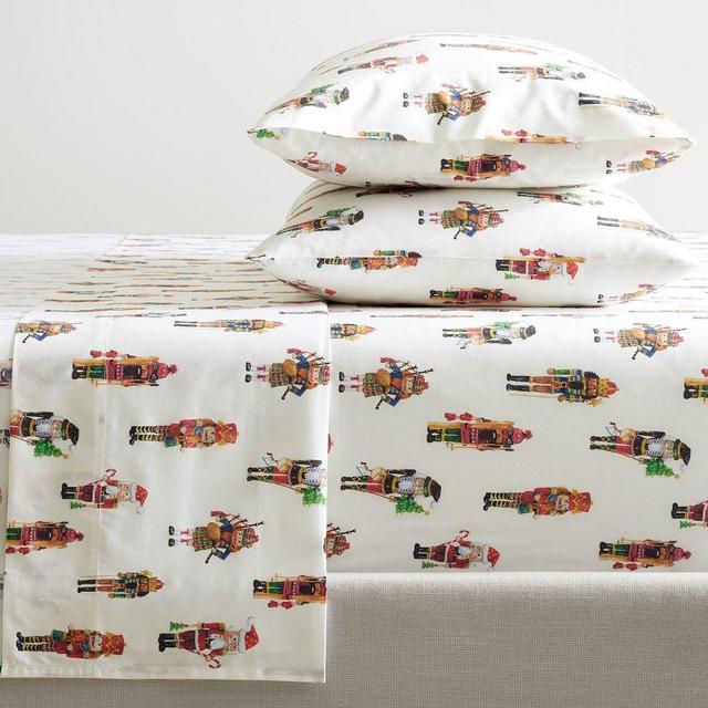 Nutcracker Percale Sheet Set, King