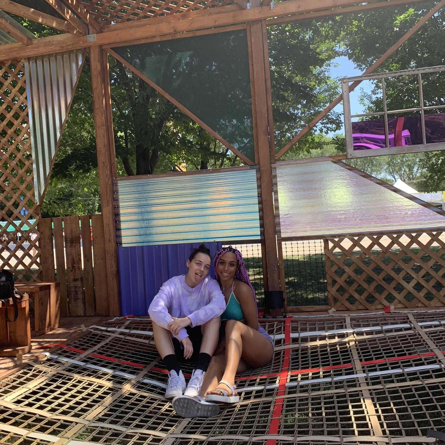 Caroline came to see me in Illinois and we went to Lollapalooza in Chicago (her first festival).
