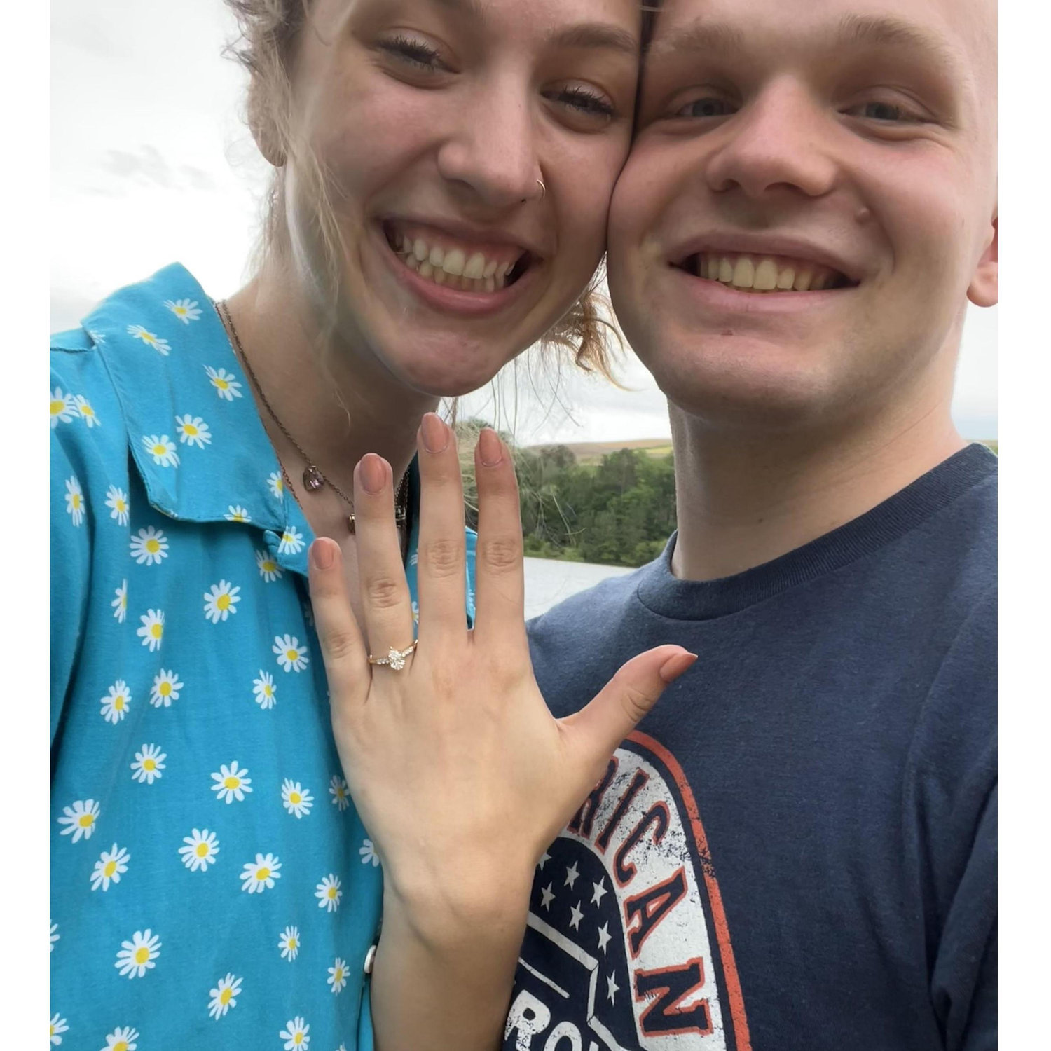 Engagement Day! Nate proposed on the day the Roman Catholic Church celebrates Trinity Sunday <3