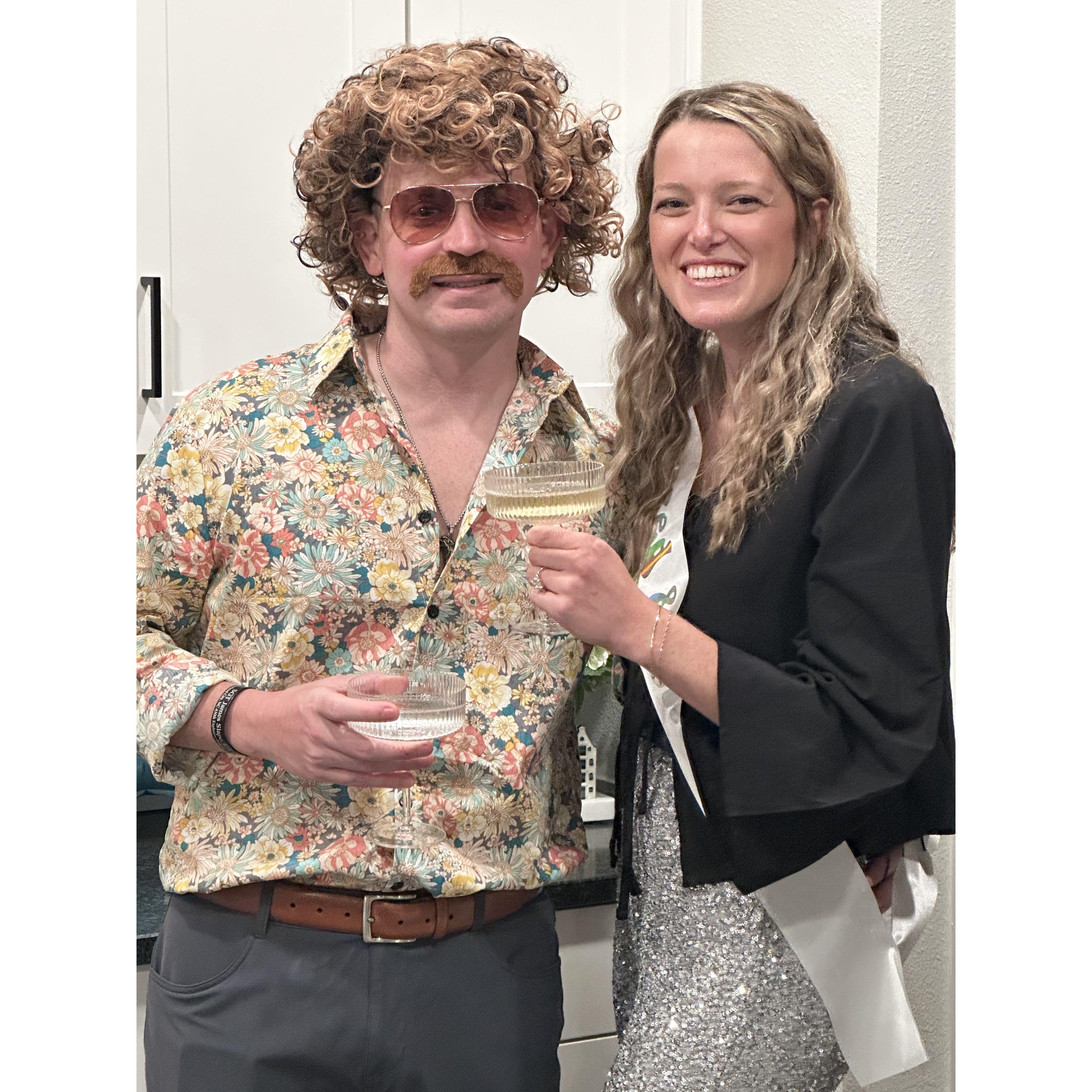 Disco engagement party thrown by our dear friends!