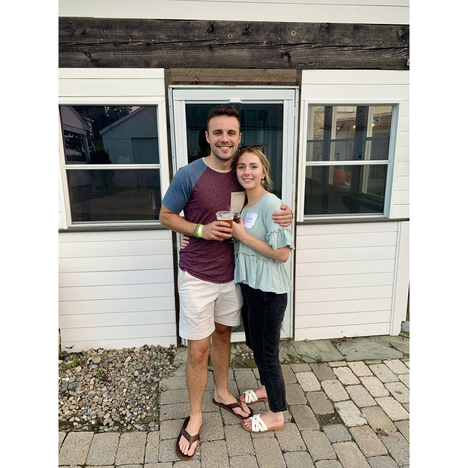 Our first photo together at Spring Gate where we ended up getting engaged just over a year later.