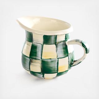 Emerald Check Little Steel Creamer