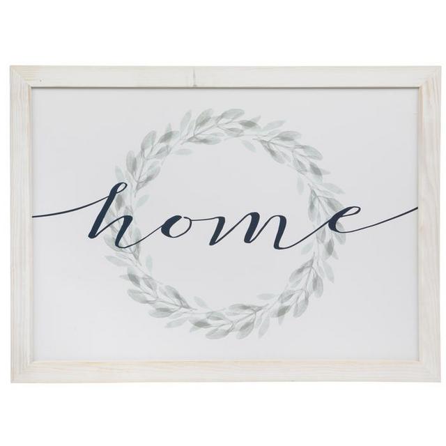Home Wreath Wood Wall Decor