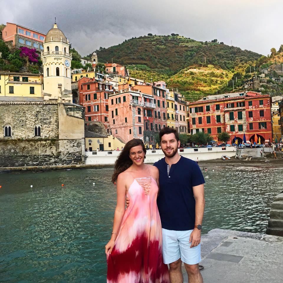 Tommy and Cassie Ann in Vernazza, Cinque Terre