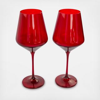 Estelle Stemware Wine Glass, Set of 2