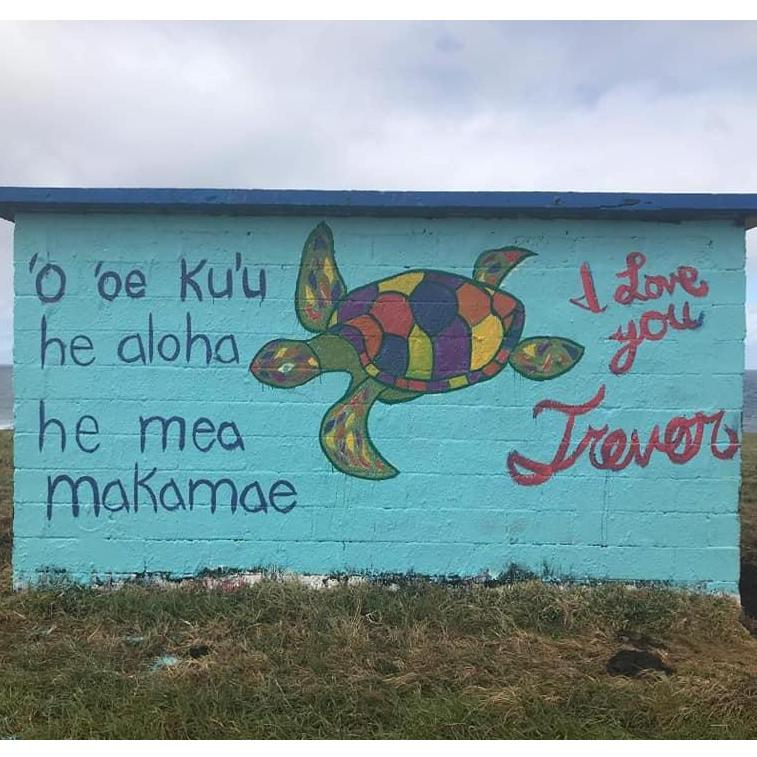 Trevor couldn't make it to Maui 2018, so Lindsey and the gang painted this for him. "It is you my love beyond compare."