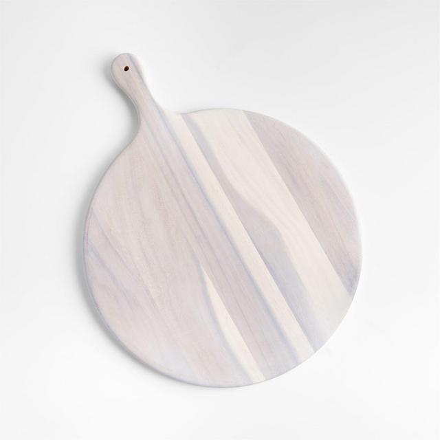 Tondo Round White-Washed Serving Board