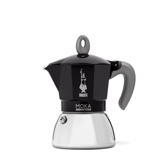 Bialetti - Moka Induction, Moka Pot, Suitable for all Types of Hobs, 6 Cups Espresso (7.9 Oz Espresso), 280 ml, Black
