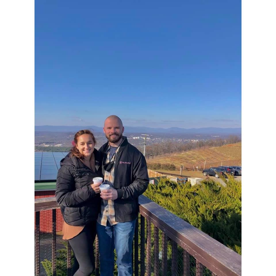 We did long distance for 1 year (Becca lived in NC and Pete lived in PA). We met half way in Charlottesville for a fun trip!