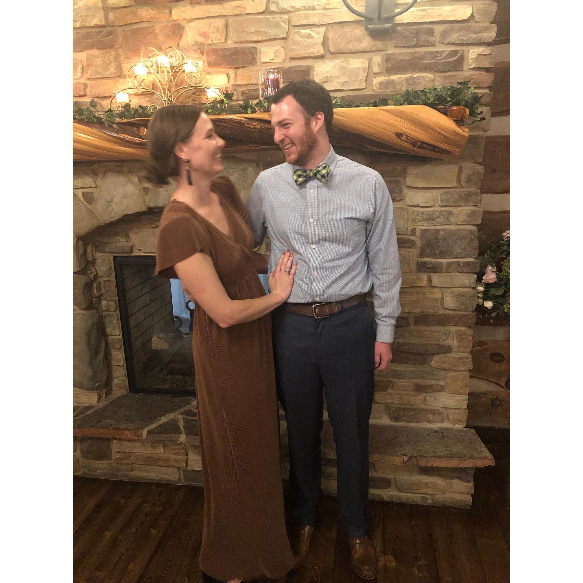 At our fellow friends, Brigitte and Garrett's wedding in October 2019.