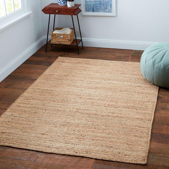 Bee & Willow™ Fireside Jute Braided 4' x 6' Area Rug in Natural