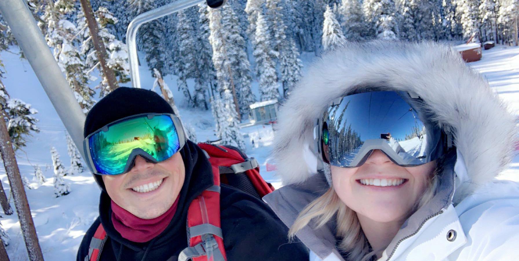 We love to play hookie and go skiing/snowboarding together. ⛷ 🏂