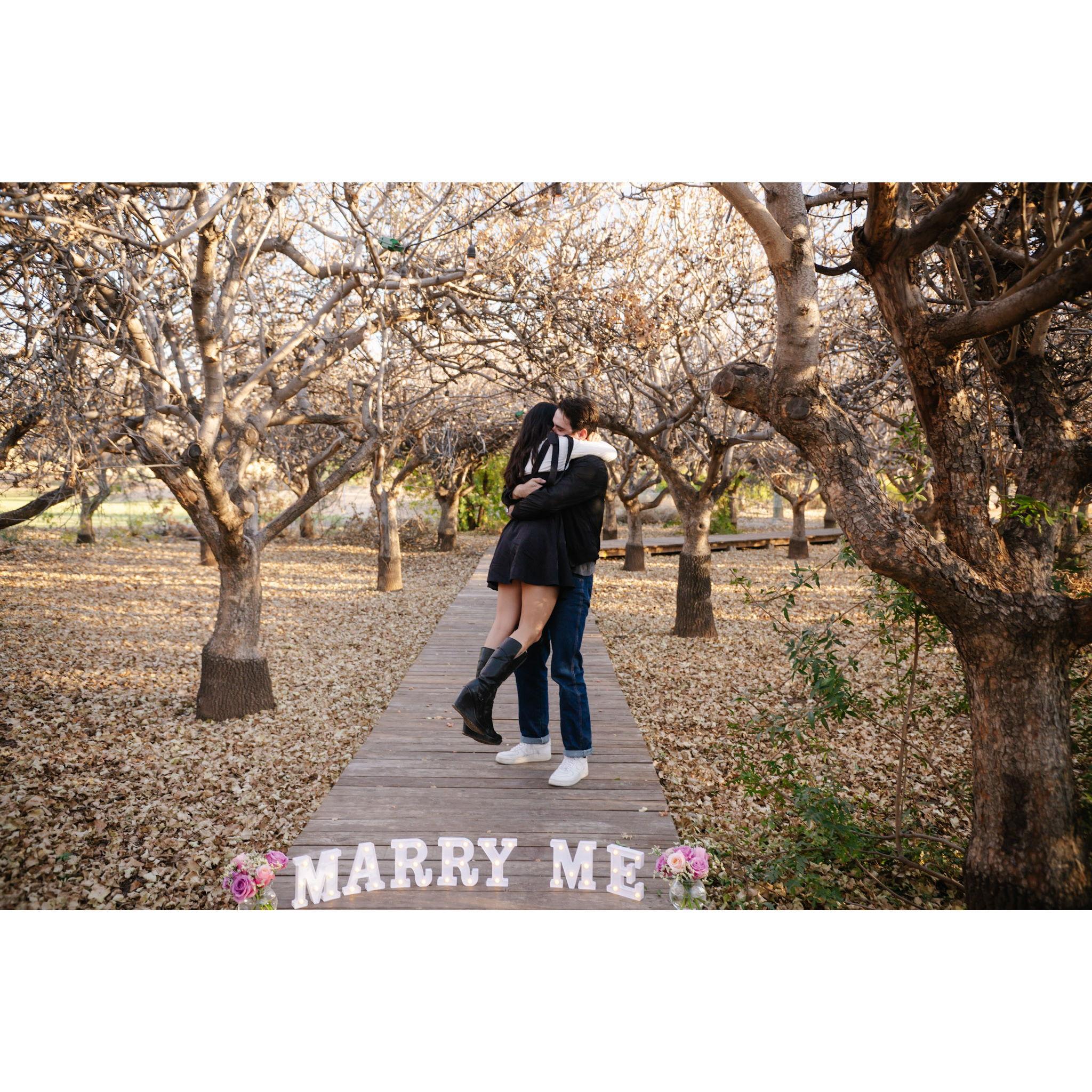 The day we said we wanted to be together forever