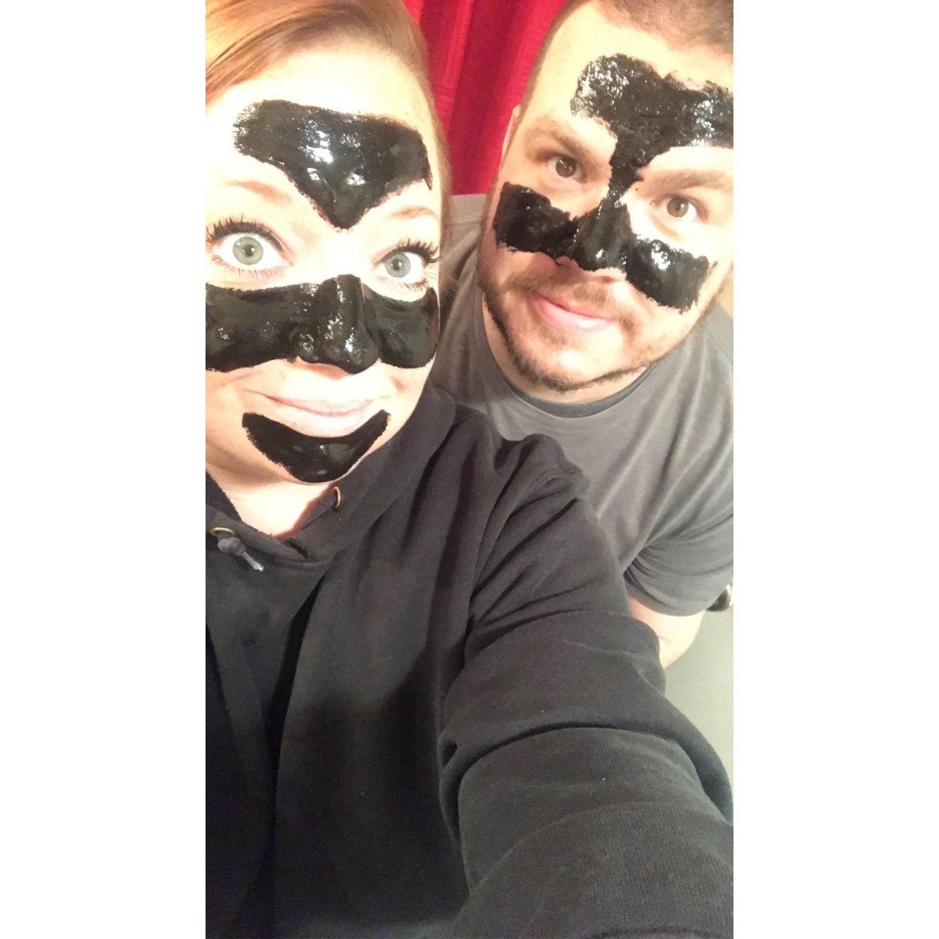 Face masks together