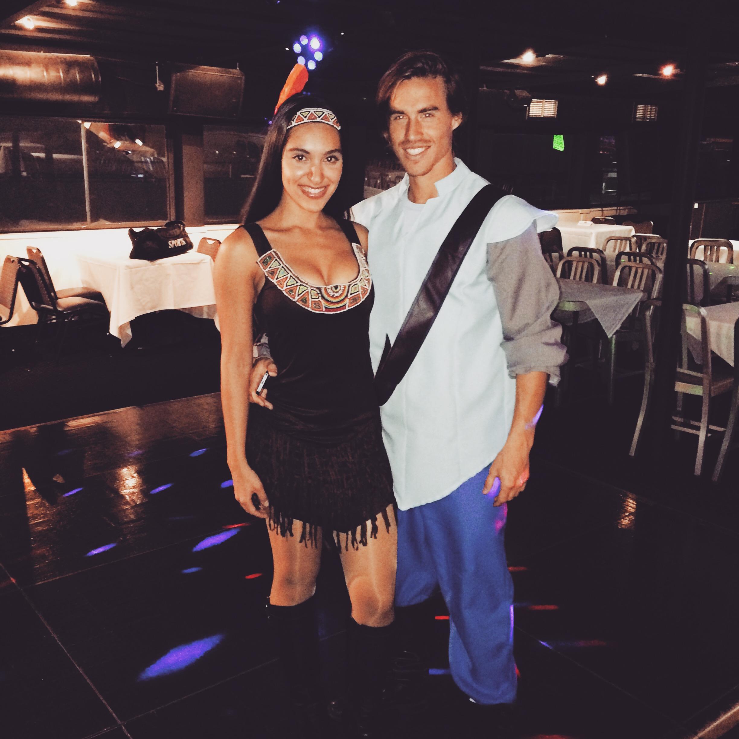 Don't we look just like Pocohantas & John Smith? jeje (Halloween 2015)