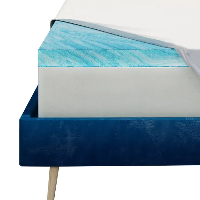 Serta Queen DuoCool 3" Gel Memory Foam Mattress Topper