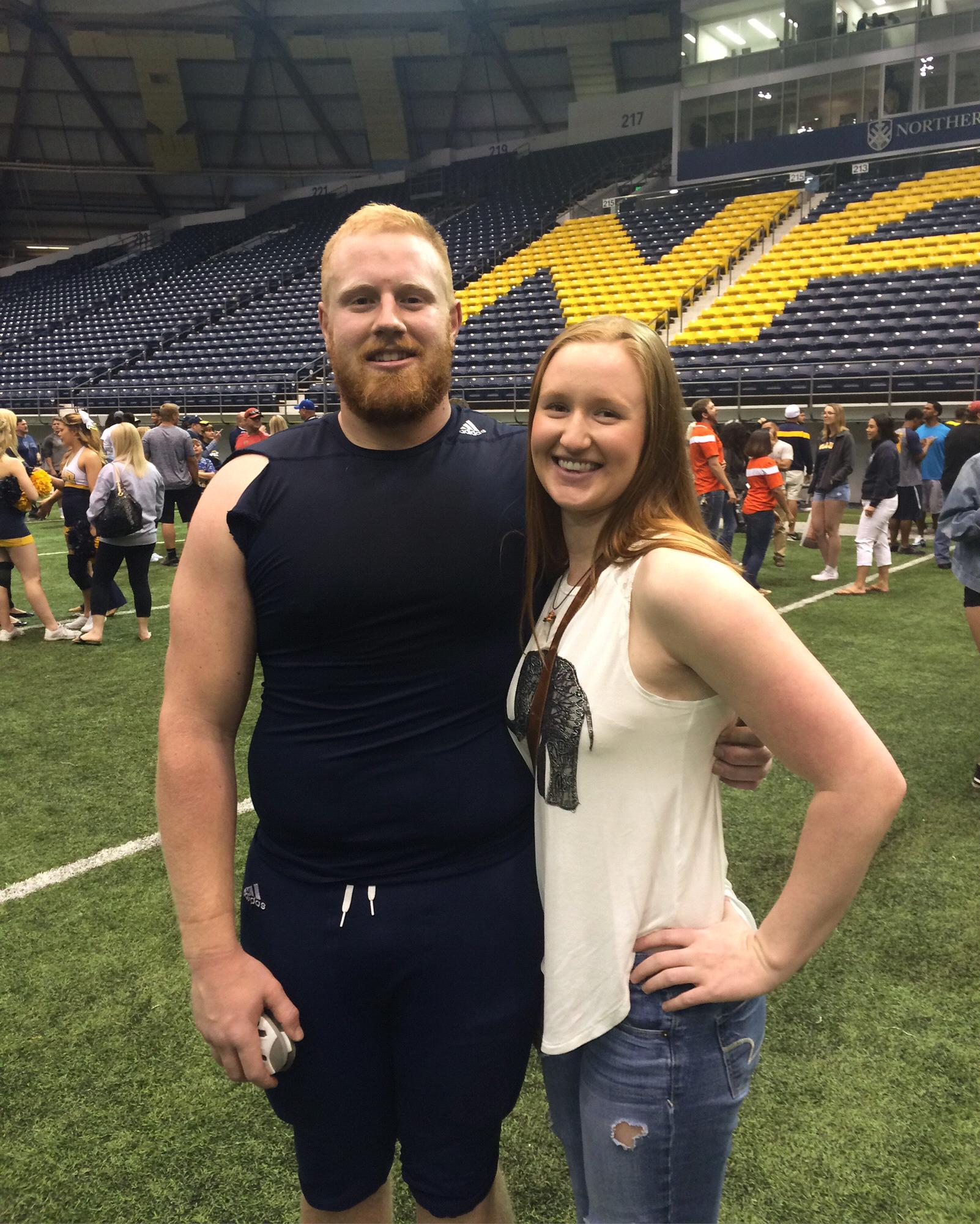 After Johnny’s football game in 2015.