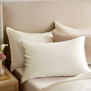 100% Mulberry Silk Pillowcase - Ivory, Standard